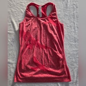 OISELLE FLY Flyte Bird Tank Top Racerback Red White Sz M Active Gym